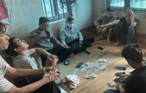 Triệt phá tụ điểm đánh bạc tại xã Xuân Cẩm